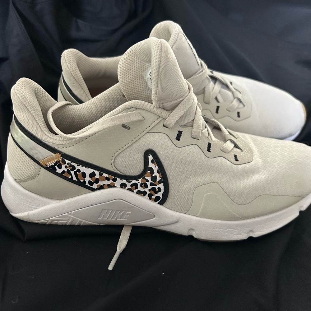 Nike Women's Legend Essential 2 Sneakers with Leopard Detail